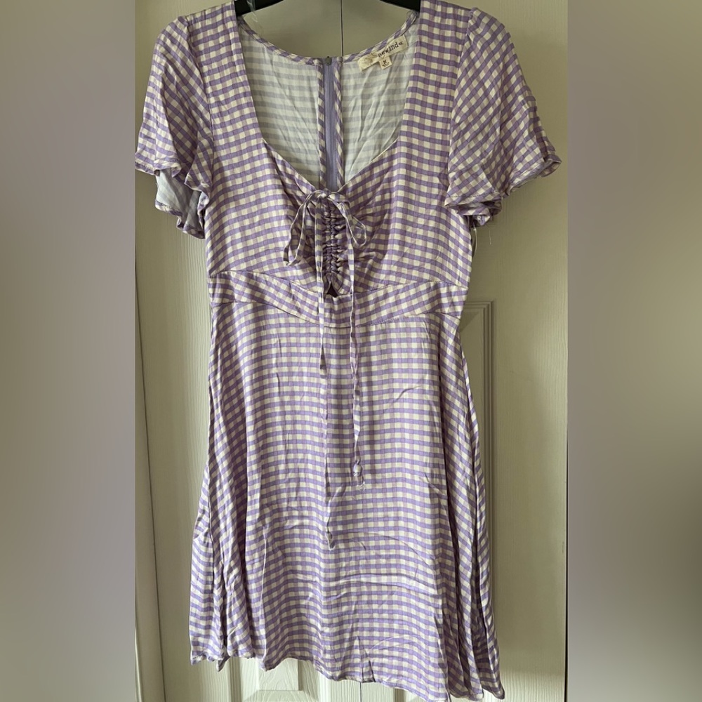 NWT Rewind Checked Dress